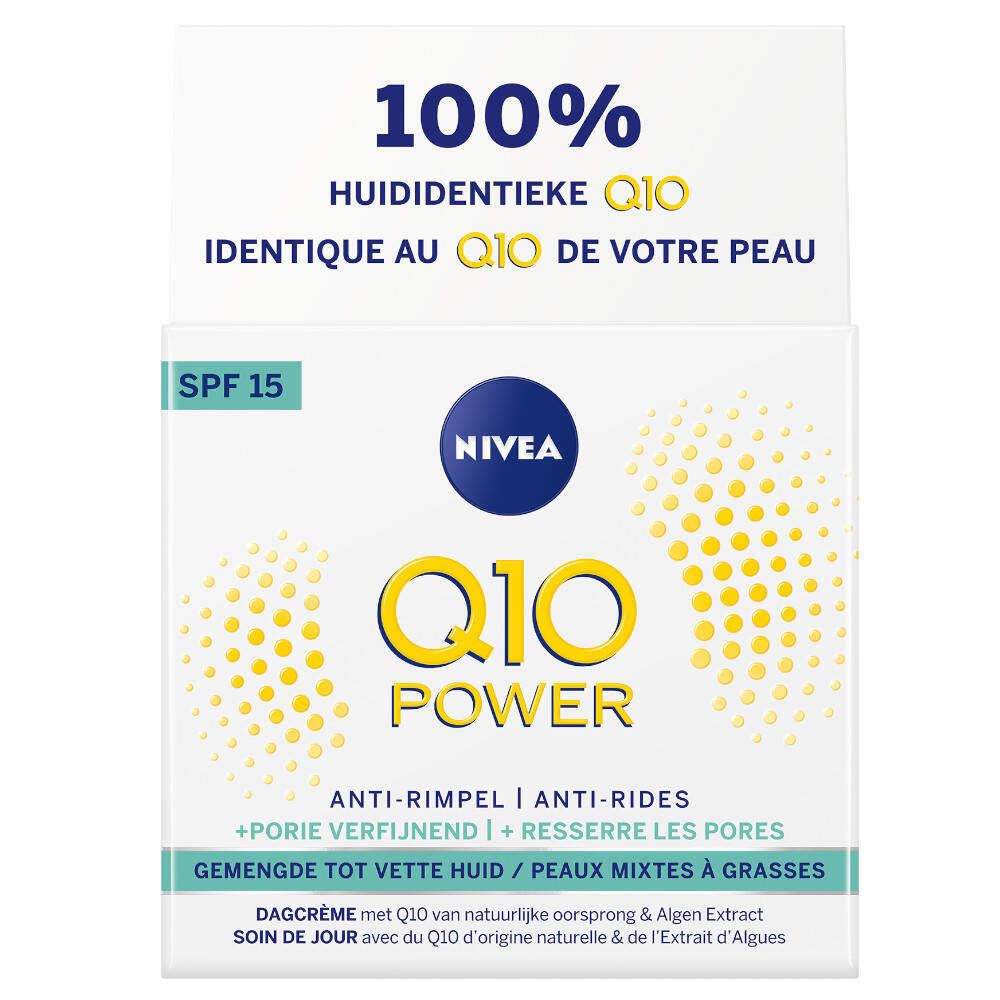 Nivea Q10 Power Anti-Rides Soin De Jour Texture Légère Spf15 Crème De 50 Ml