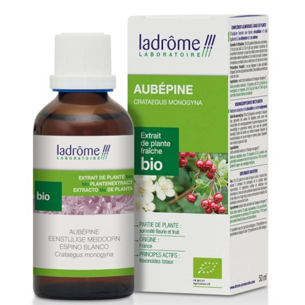 Ladrôme Extrait D'aubépine Bio Teinture(S) 50 Ml Enfants