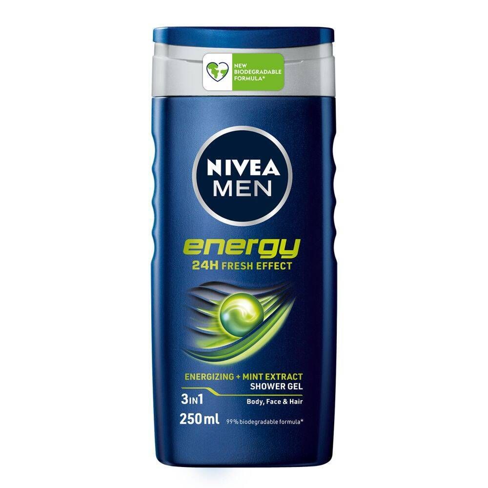 NIVEA MEN Energy Gel Douche 3 en 1 250 ml