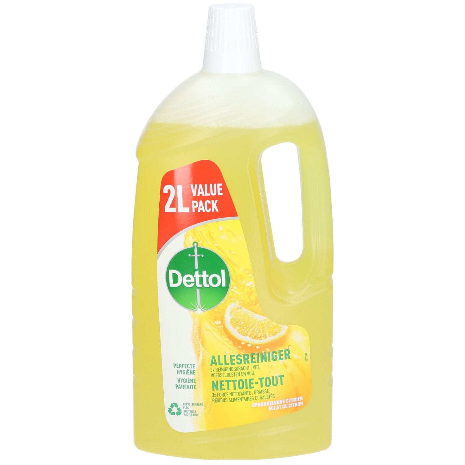 Dettol Power & Fresh Nettoie-Tout Éclat de Citron Produit(S) Nettoyant(S) 2 l