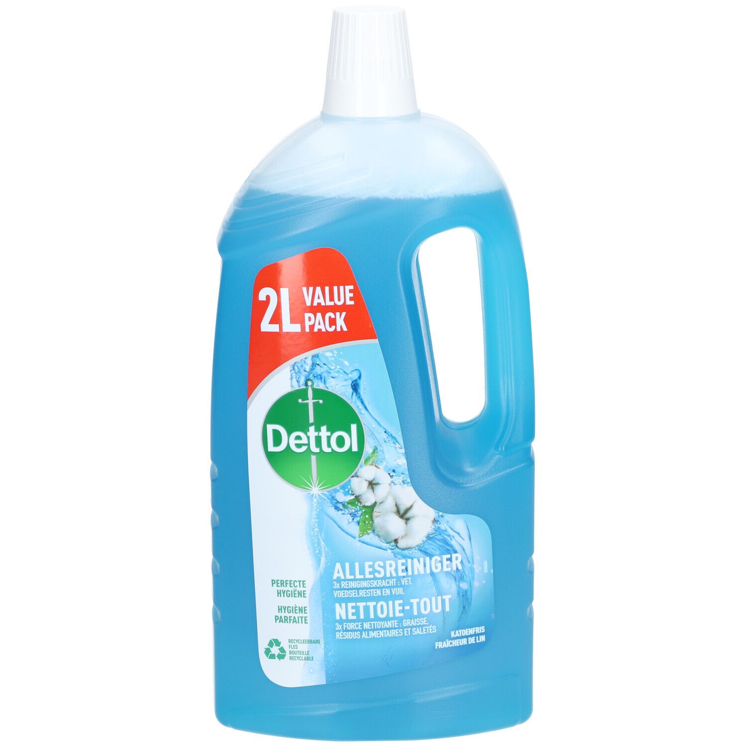 Dettol Power & Fresh Nettoie-Tout Fraîcheur de Lin Produit(S) Nettoyant(S) 2 l