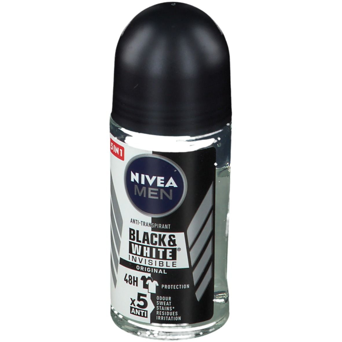 Nivea Men Black & White Invisible Original Déodorant Roll-On 48H Rouleau 50 Ml
