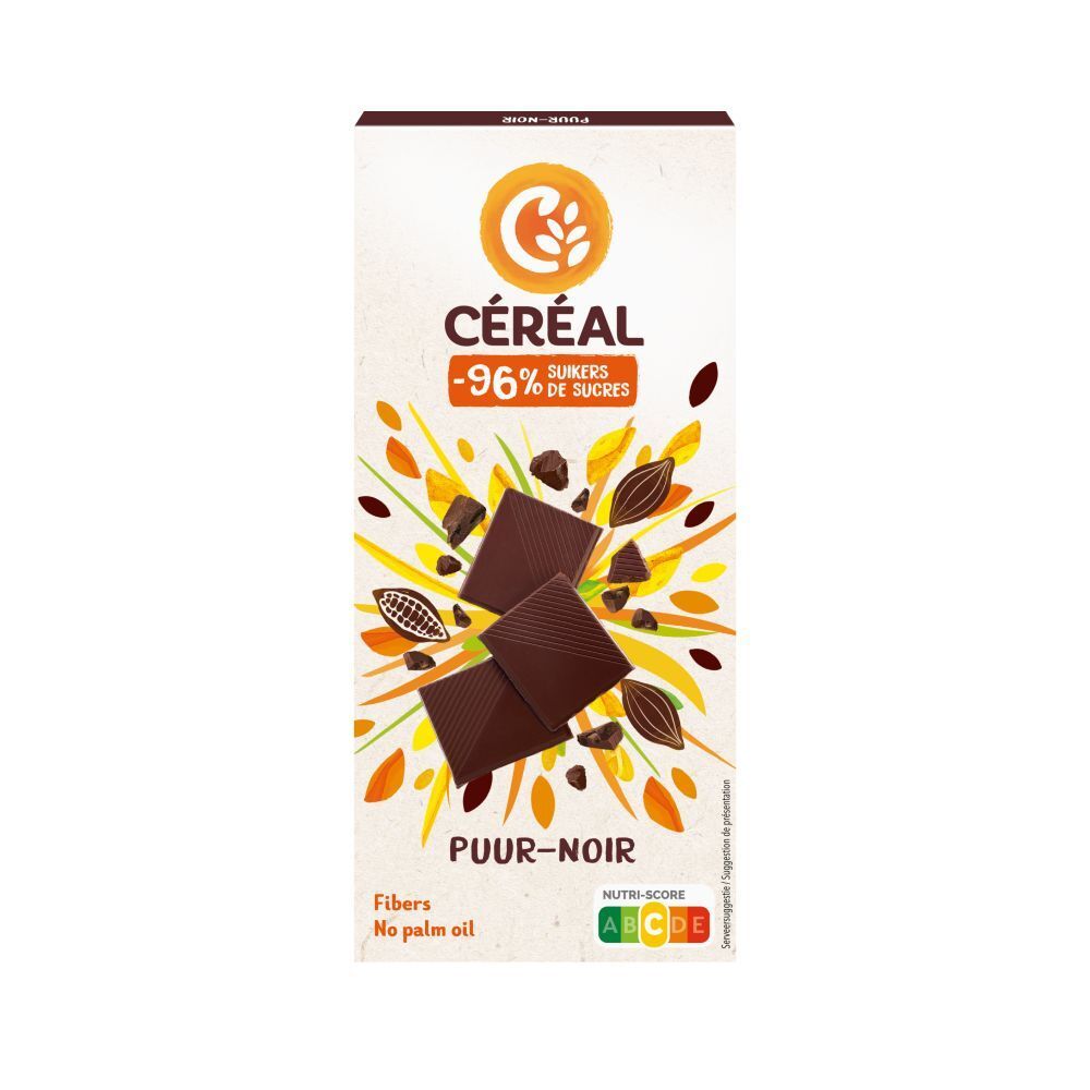 Céréal Tablette Chocolat Noir Barre 80 g