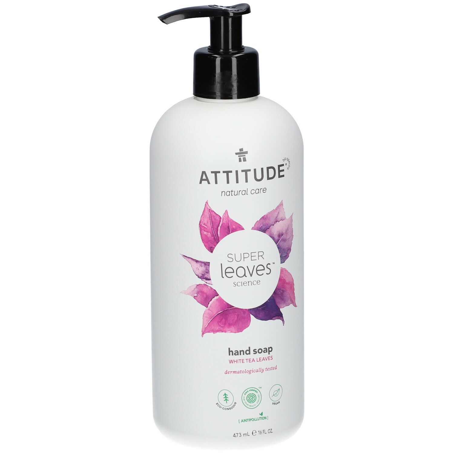 Attitude Natural Savon Mains Aux Feuilles De Thé Blanc 473 Ml Savon