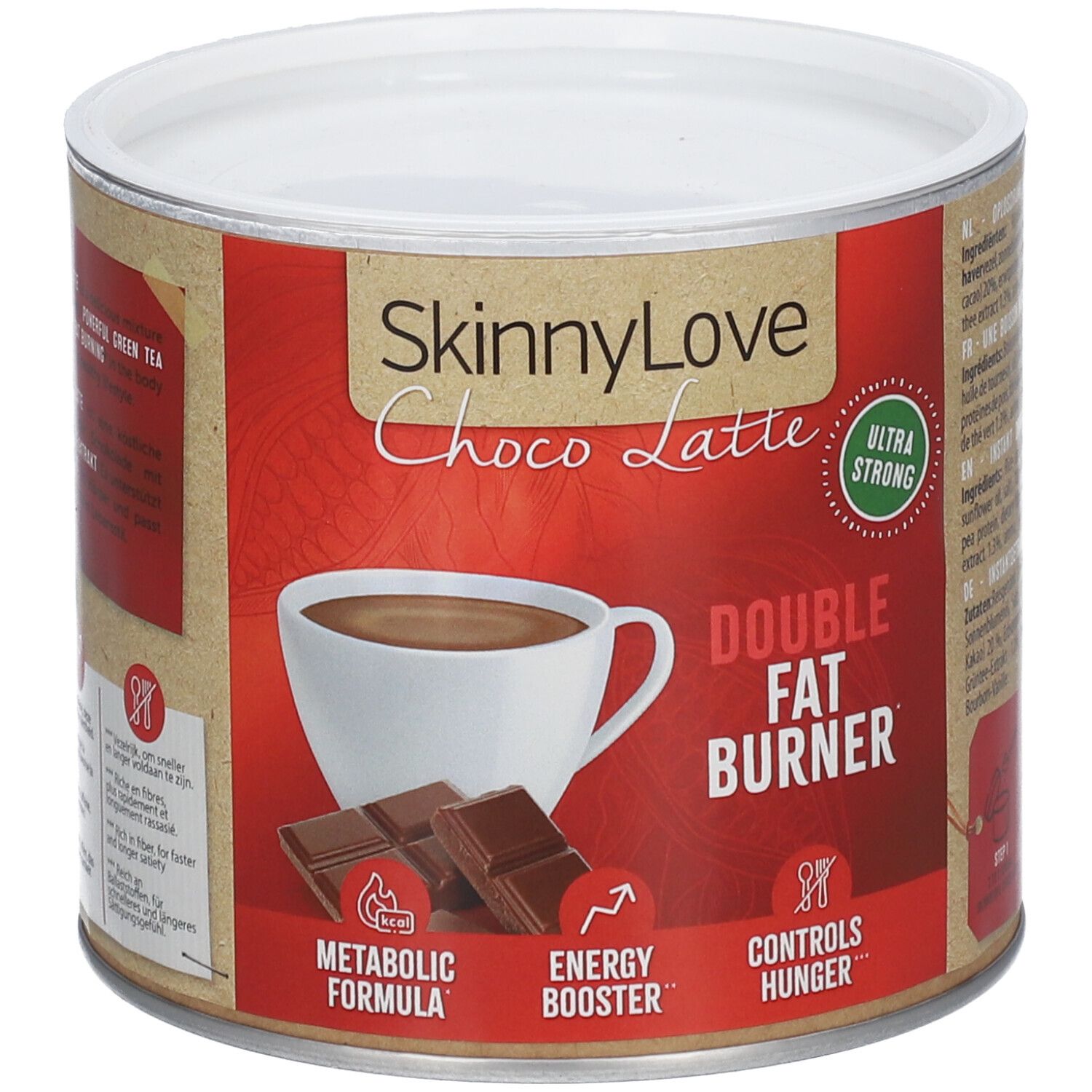 SKINNYLOVE Choco Latte Double brûleur de graisses 230 g Poudre