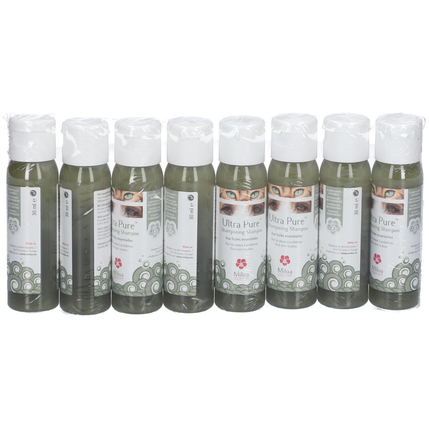 Miloa Ultra Pure 8x30 ml shampoing 8x30 ml Shampooing