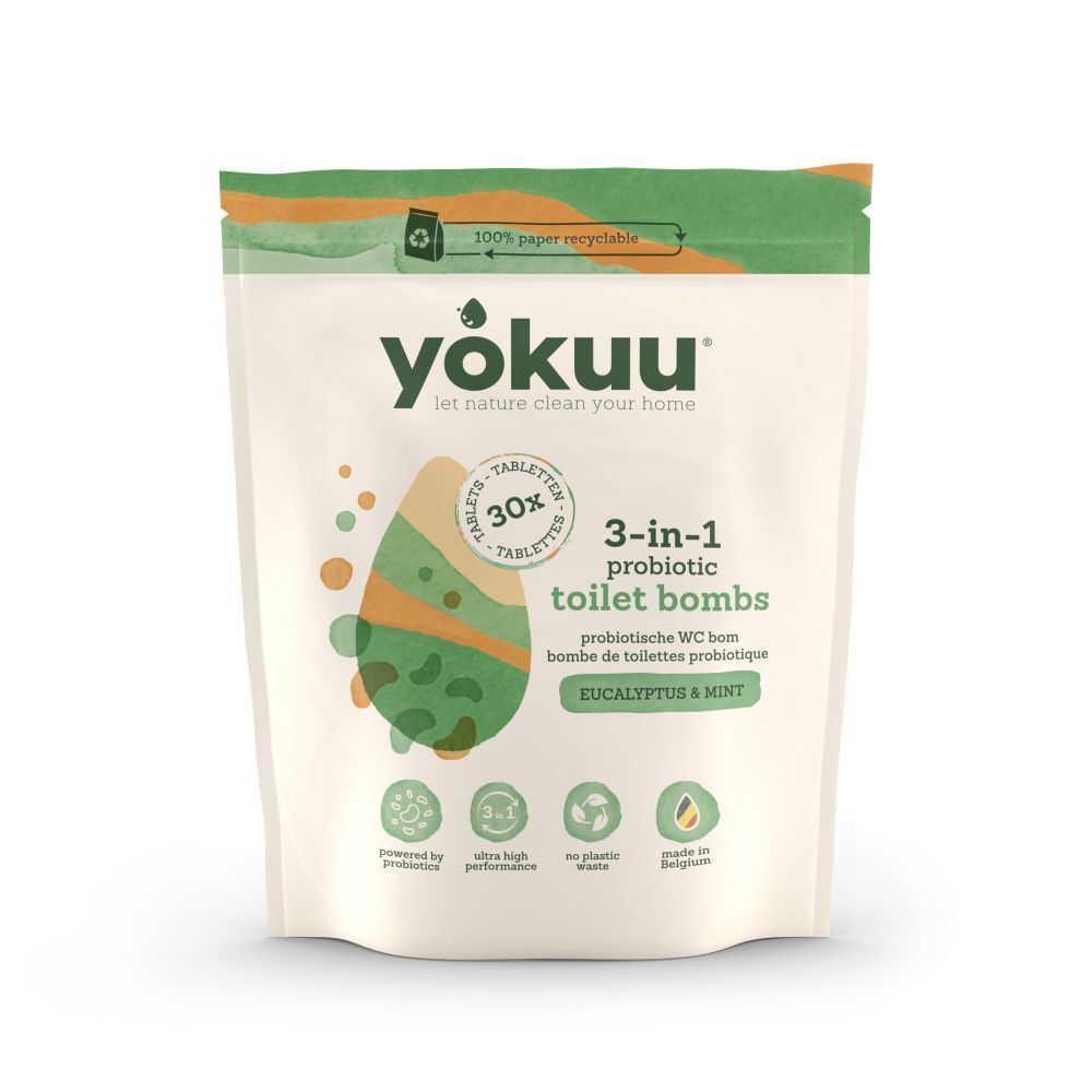 YOKUU Tablettes de bombe WC naturelle Eucalyptus/menthe 30 pc(s) Produit(S) Nettoyant(S)