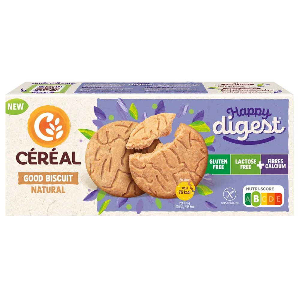 Céréal Happy Digest Good Biscuit Naturel 3x50 g Snack