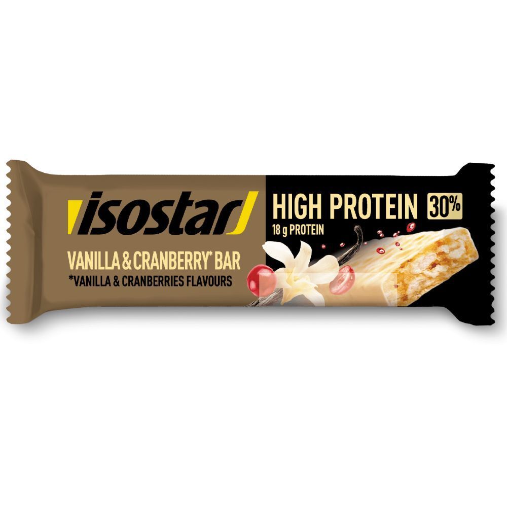 Isostar High Protein Vanilla & Cranberry Bar 55 g