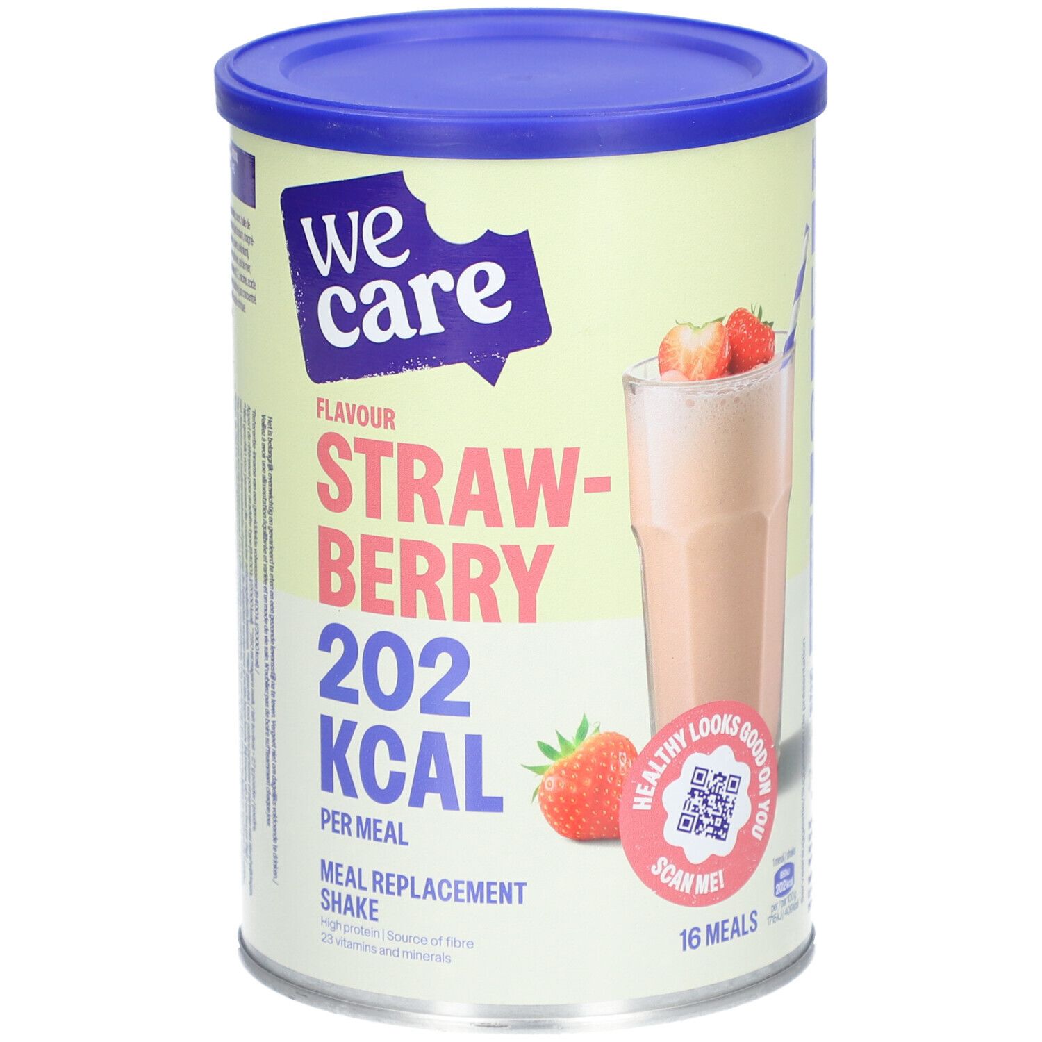 We Care Meal Replacement Shake Strawberry 16x27 g Poudre
