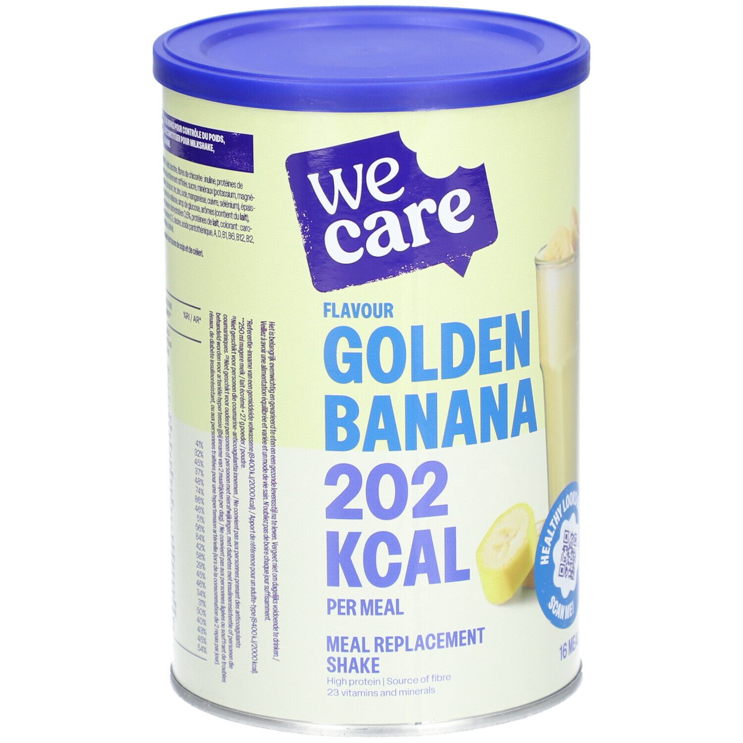 We Care Meal Replacement Shake Golden Banana 16x27 g Poudre