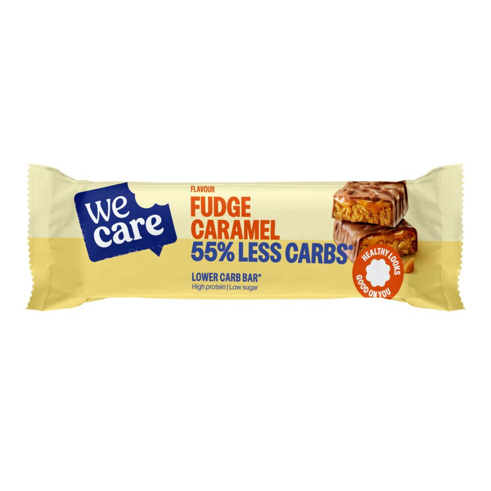We Care Bar Fudge Caramel 60 g Barre