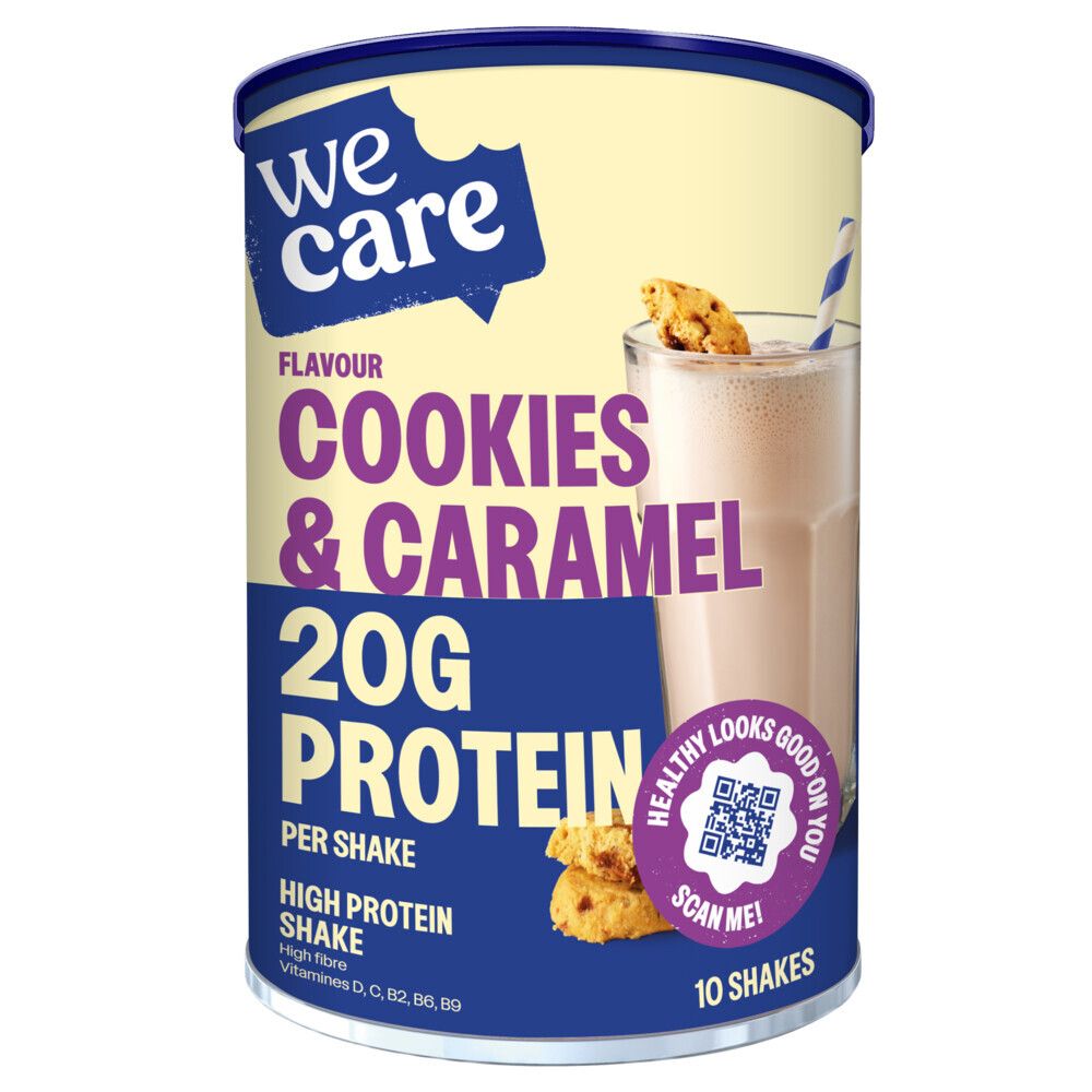 We Care Shake Cookies & Caramel 10x34 g Poudre