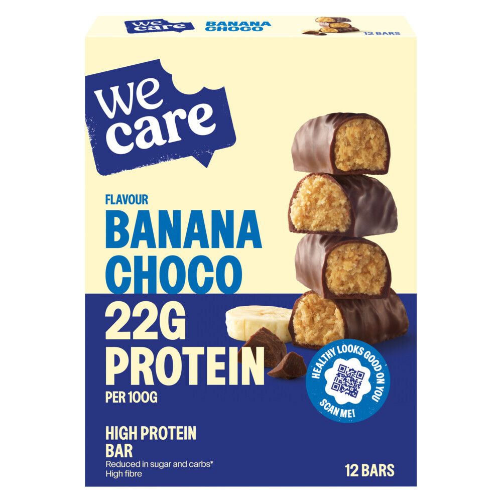 We Care Barres Banane Choco 12x31 g