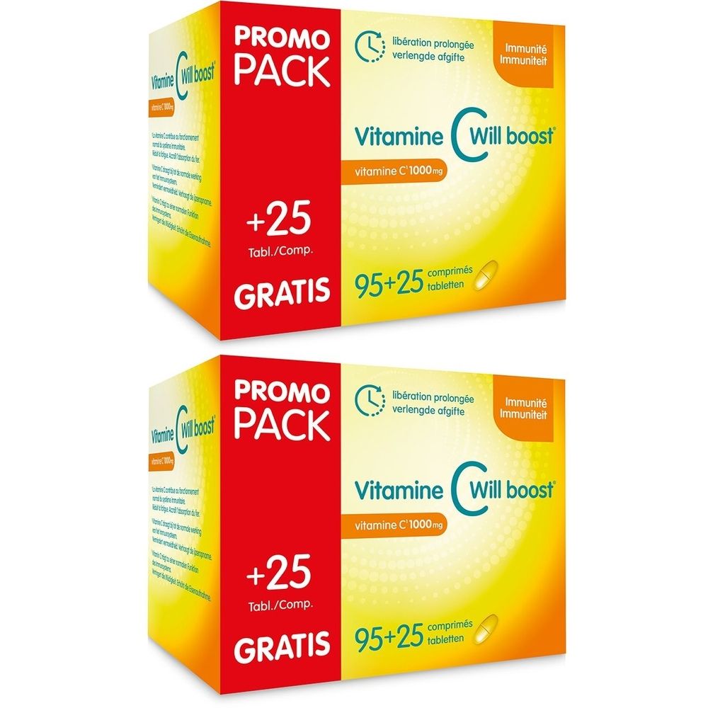 Vitamine C Will Boost 2x120 pc(s) Comprimé(S)