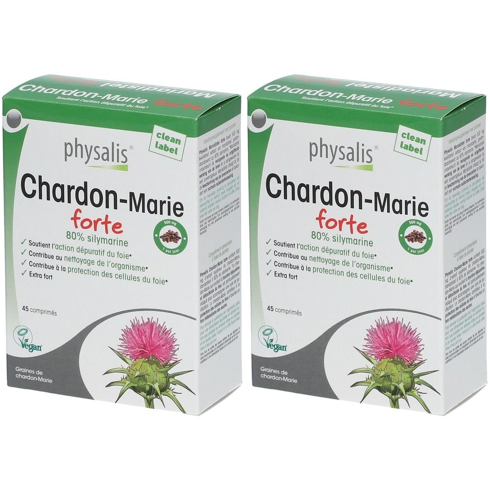 Physalis Chardon-Marie Forte 2x45 pc(s) Comprimé(S)