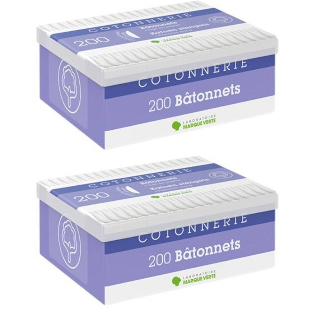 Marque V Coton-tiges 2x200 pc(s) Bâtonnet(S)