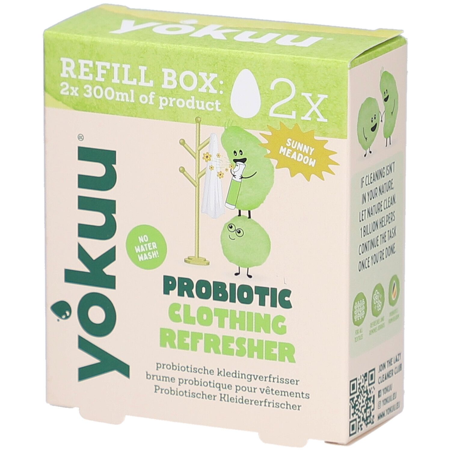 Yokuu Recharge Rafraîchisseur de Vêtements Probiotique Sunny Meadow 2 pc(s) Gel Nettoyant