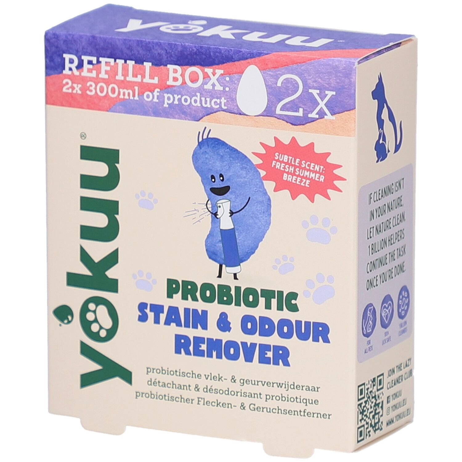 Yokuu Recharge Détachant & Éliminateur d’Odeurs Probiotique pour Animaux 2 pc(s) Autre