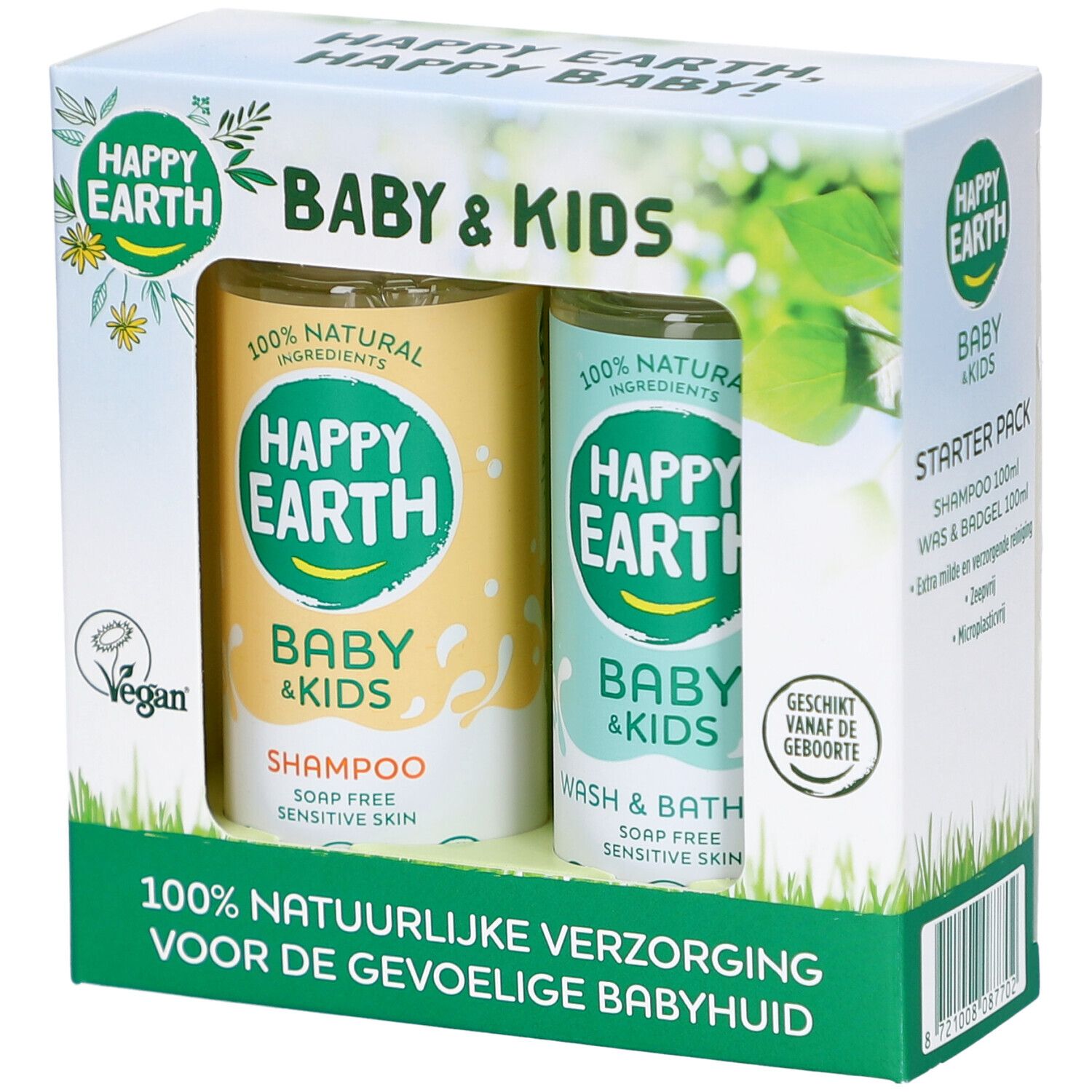 Happy Earth Baby & Kids Starter Pack 2x100ml Gel(S) 2x100 ml