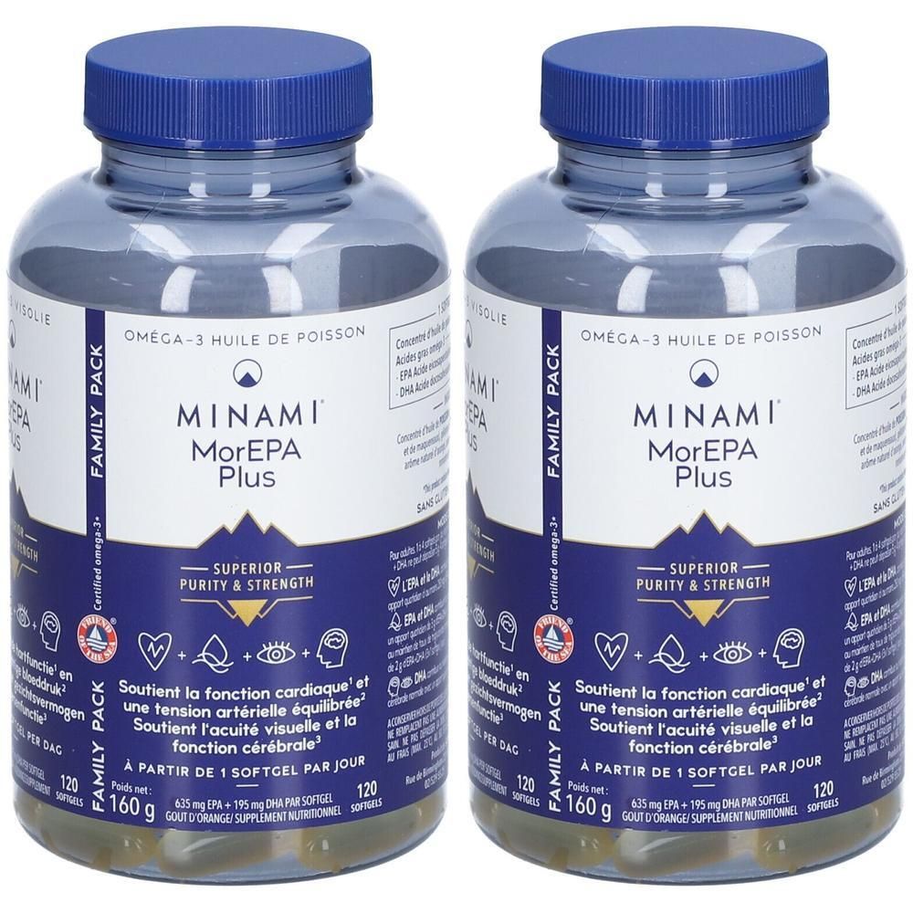 MINAMI MorEPA Plus 2x120 pc(s) Capsule(S) Douce(S)