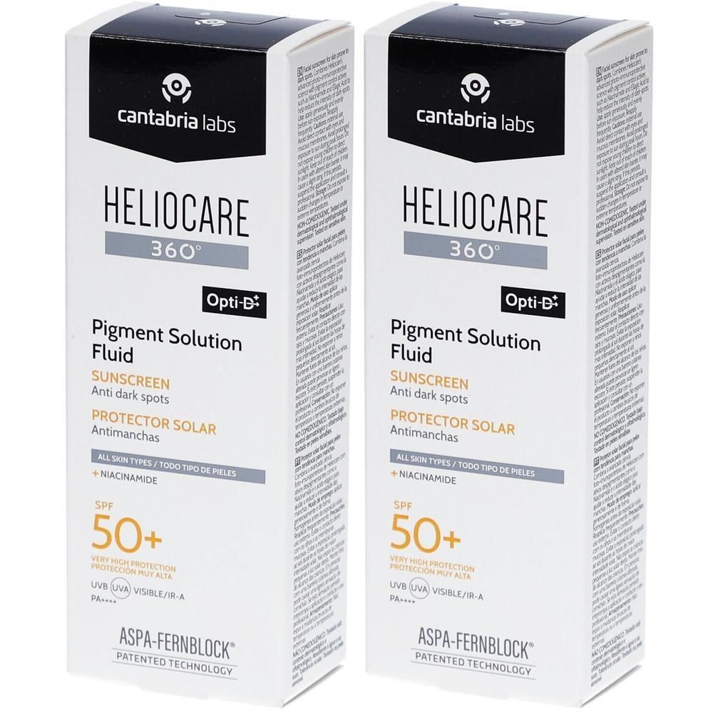 Heliocare 360 Fluide Solution Pigment SPF50+ Gel(S) 2x50 ml
