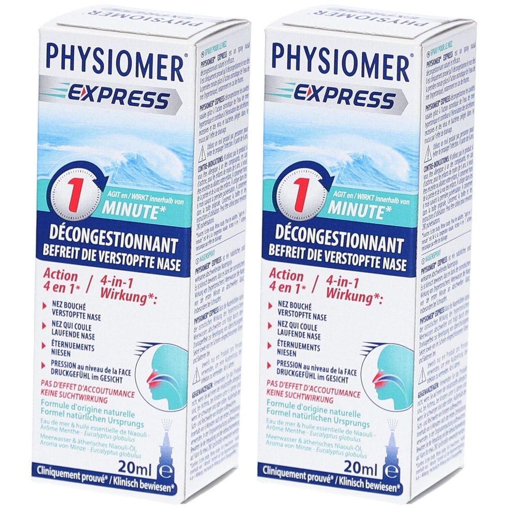 Physiomer Express Pocket Spray Nasal 2x20 ml Spray Nasal