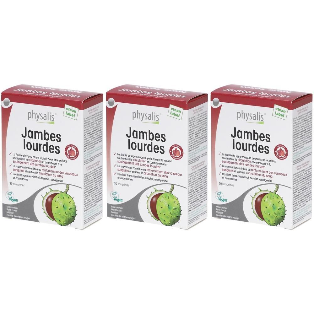 physalis Jambes lourdes 3x30 pc(s) Comprimé(S)