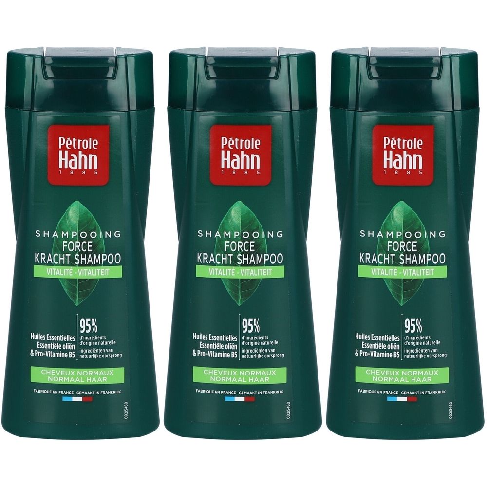Petrole Hahn Shampooing Force Vitalité Cheveux Normeaux 3x250 ml Shampooing