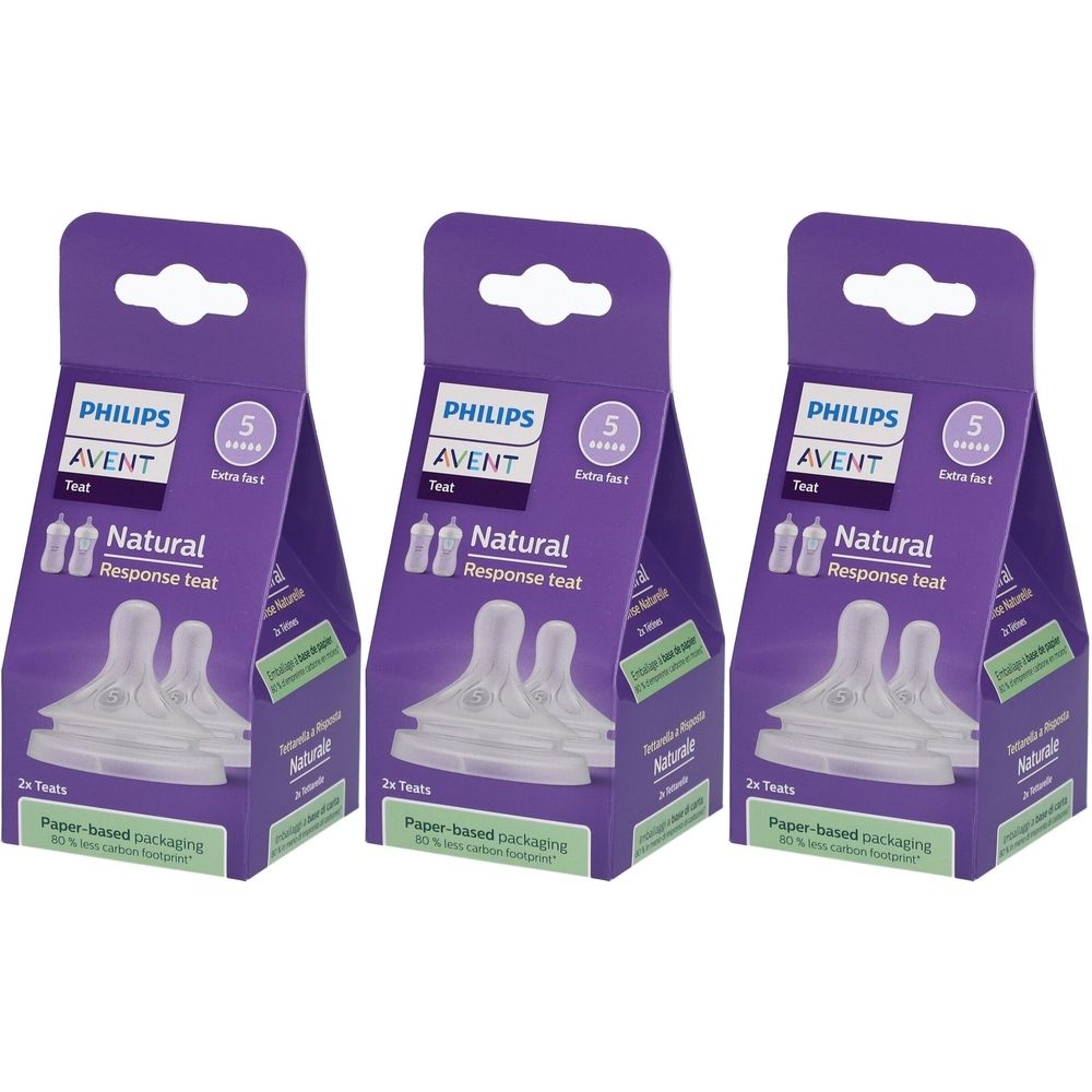 PHILIPS AVENT Natural Response Flow Speen 5 SCY965/02 3x2 pc(s) Sucette(S)