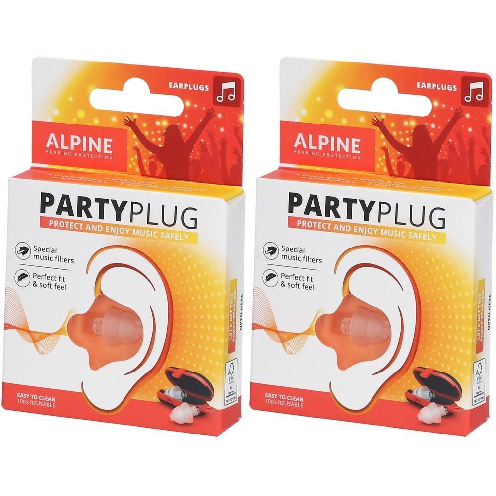 Alpine Partyplug Bouchons d'oreille 2x2 pc(s) Bouchons D'Oreille