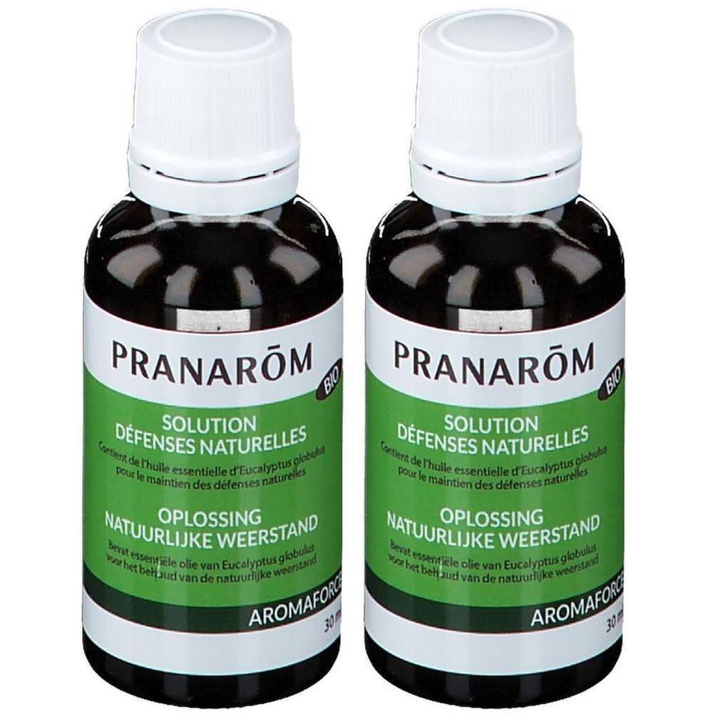 PRANARÔM - Aromaforce - Solution Défenses Naturelles - Synergie Huiles Essentielles 100% Bio - Maintient L'Immunité* - 30ml 2x30 ml Huile