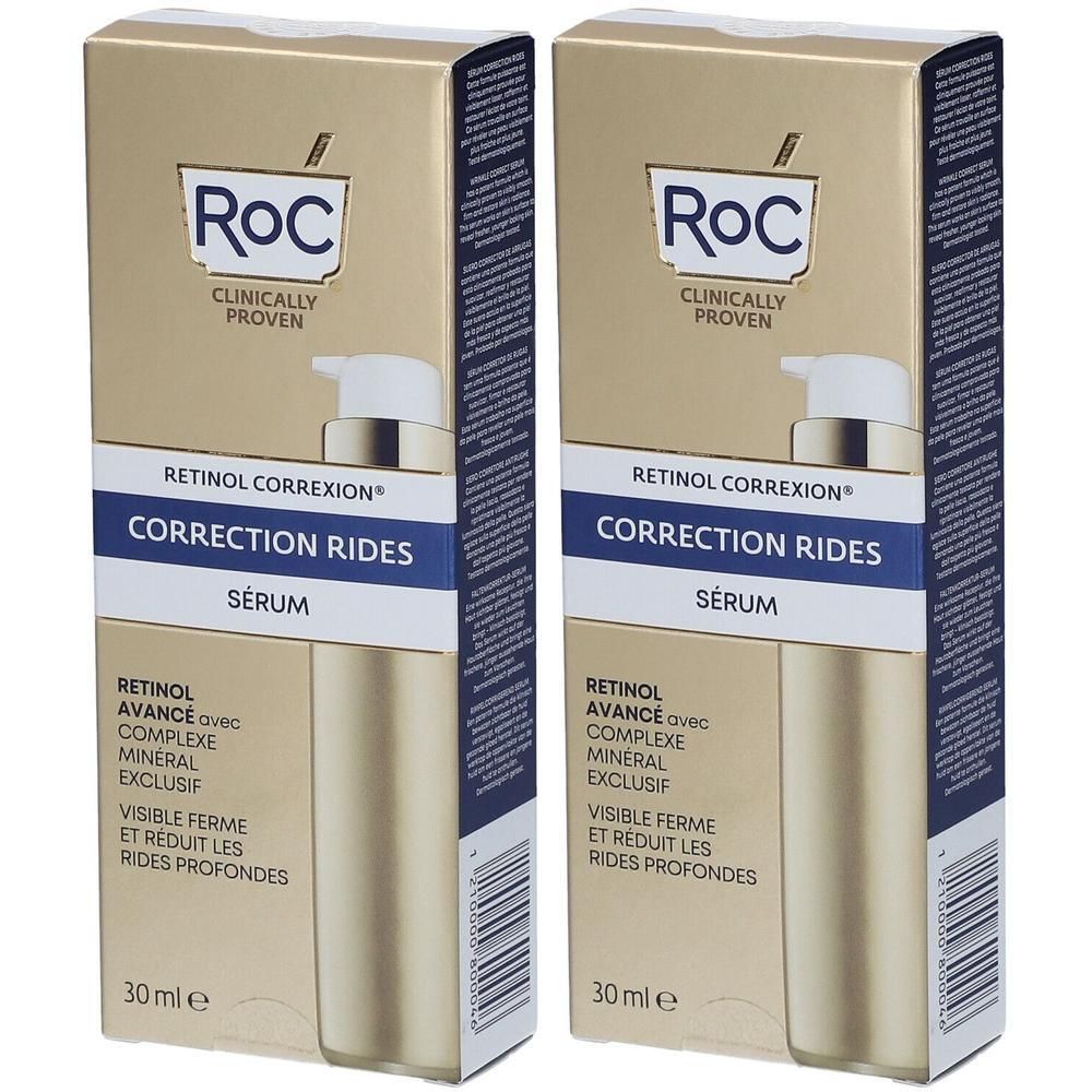 RoC RETINOL CORREXION Correction Rides Sérum 2x30 ml Gel(S)