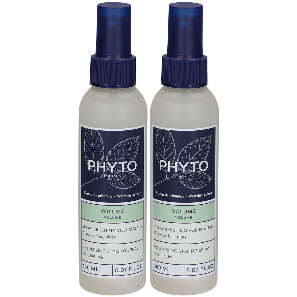 Phyto Spray Volumateur à l’Extrait de Nénuphar pour Cheveux Fins 2x150 ml Spray