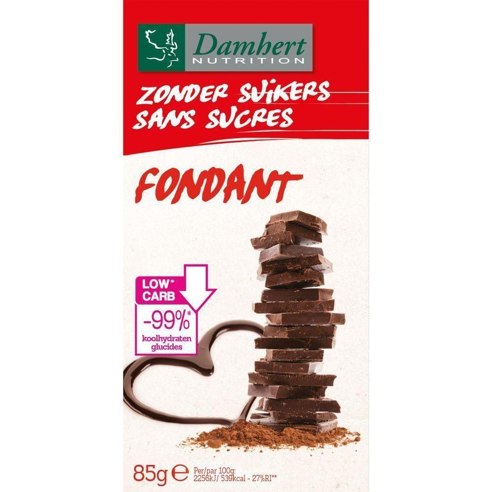 Damhert Fondant au chocolat sans sucre Aliment 4x85 g