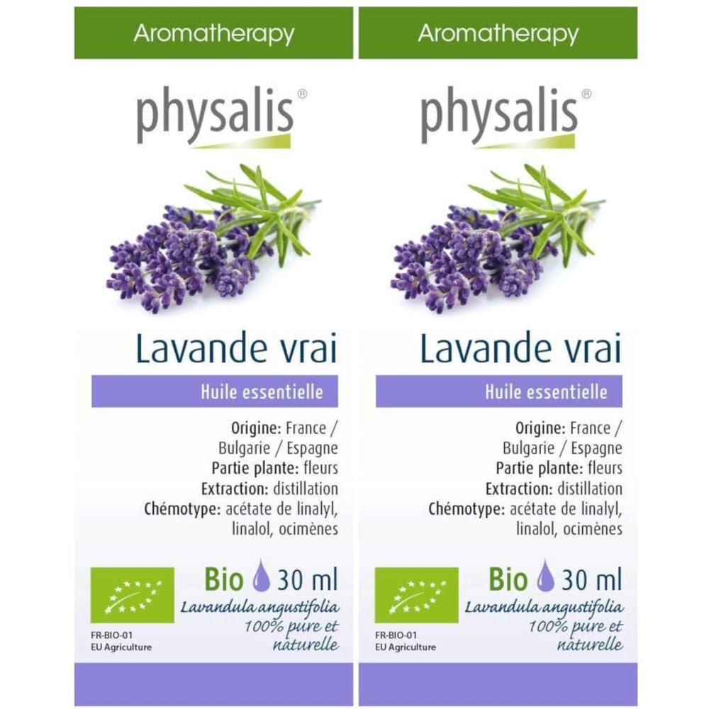 physalis Huile essentielle Lavande vraie 2x30 ml Huile