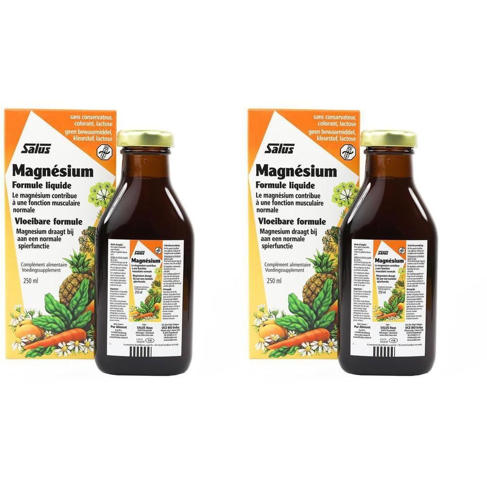 Salus Magnésium formule liquide 2x250 ml Solution(S) Buvable(S)