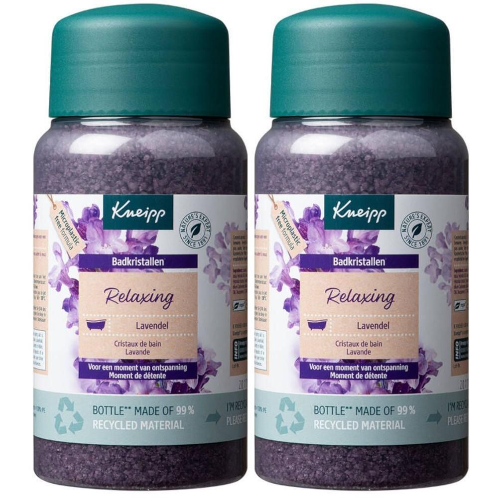 Kneipp® Cristaux de bain Relaxing - Lavande Sel De Bain 2x600 g
