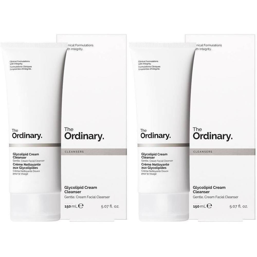 THE ORDINARY Crème Nettoyante aux Glycolipes 2x150 ml Gel Nettoyant