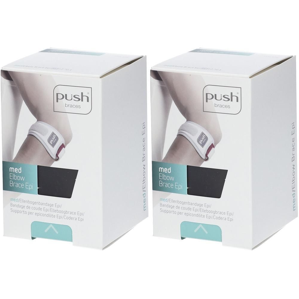 Push Med Bandage de Coude Epi Gauche/Droite Réglable Bandage(S) 2x1 pc(s)