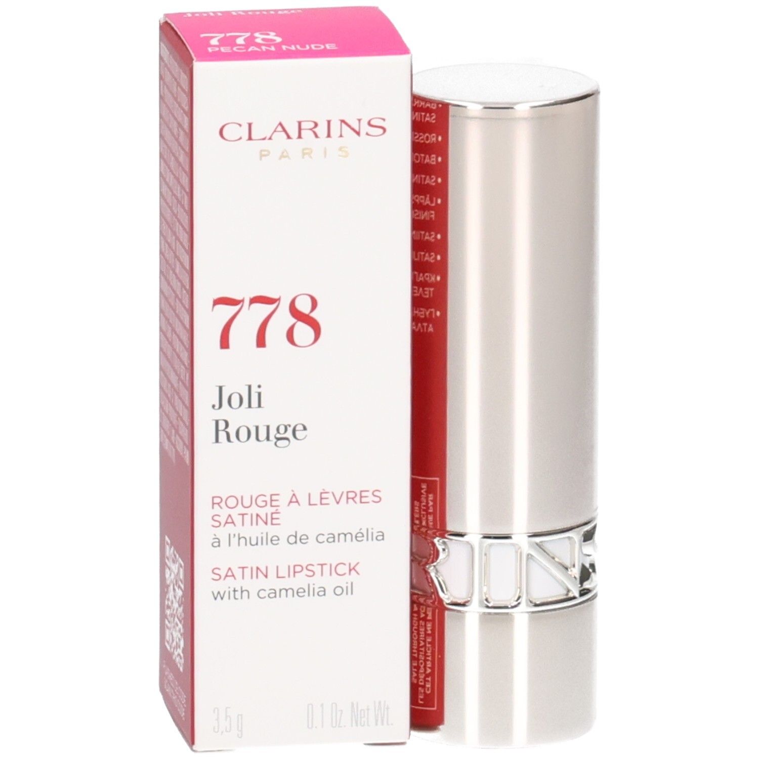 Clarins Joli Rouge Satin Rouge à Lèvres 778 Pecan Nude 3,5 g Maquillage