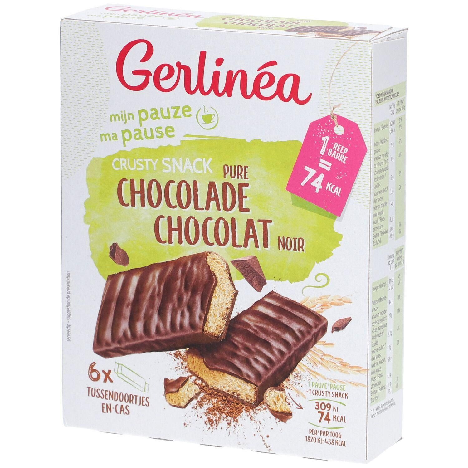 Gerlinéa Crusty Snack Chocolat noir Aliment 4x102 g