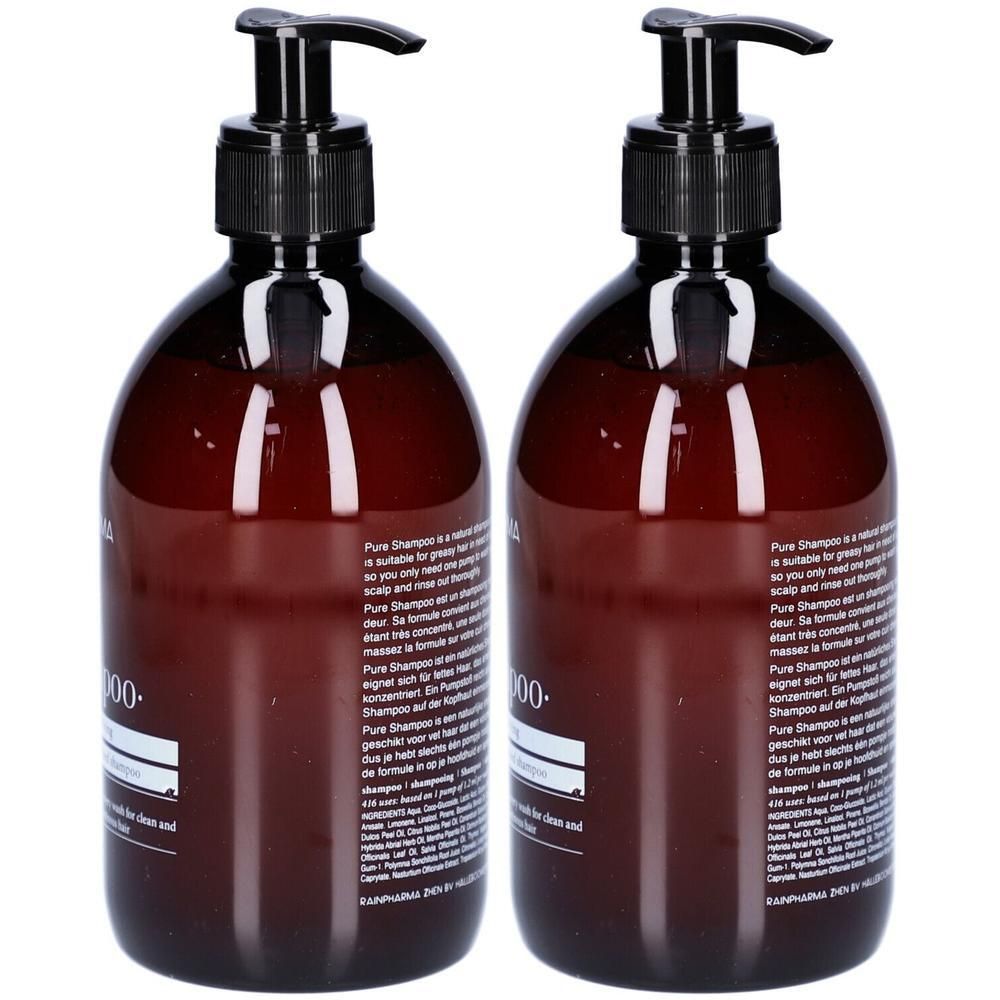 Rainpharma Pure Shampoo Lotion(S) 2x500 ml
