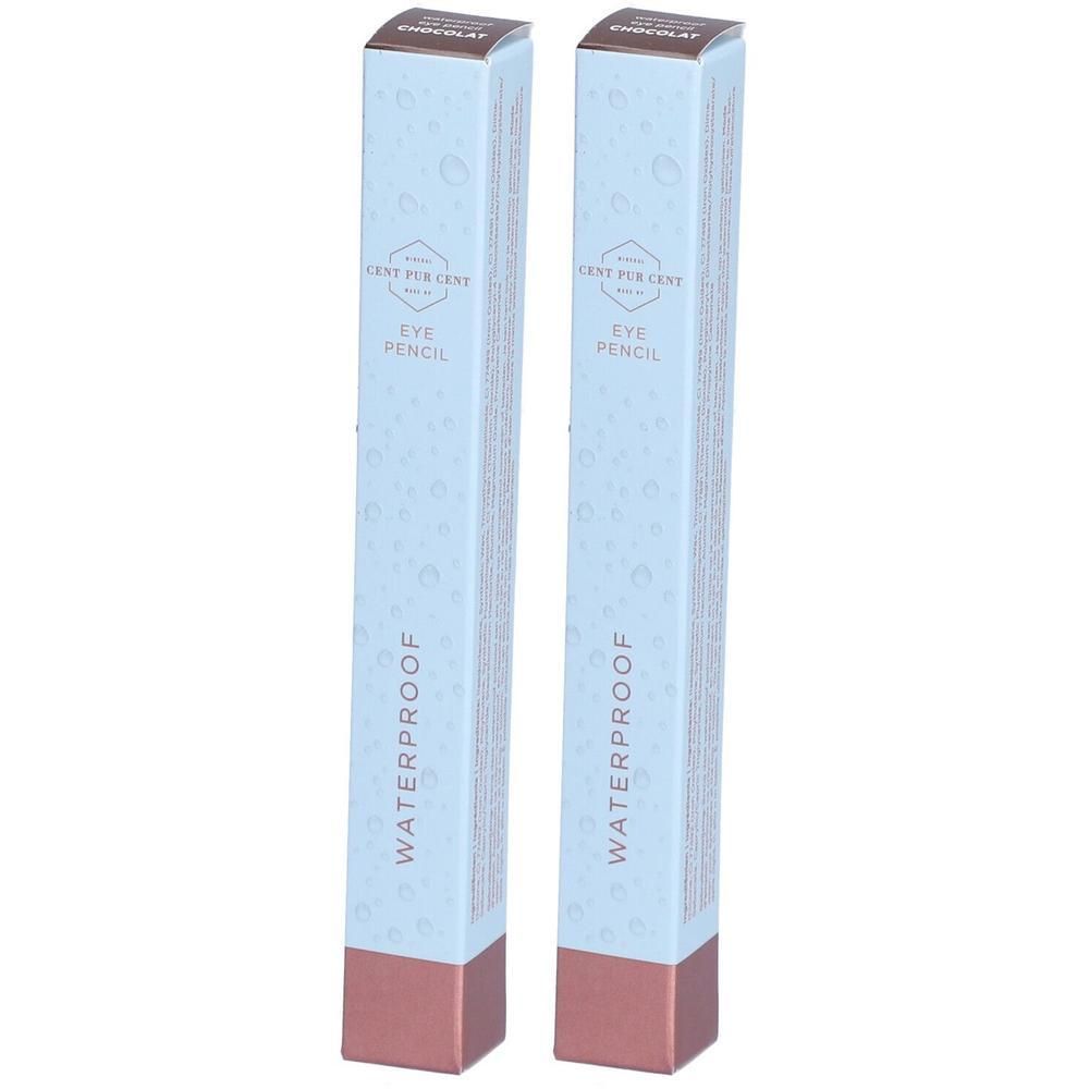 CENT PUR Crayon pour les yeux résistant à l'eau Chocolat Stick(S) 2x0,8 ml