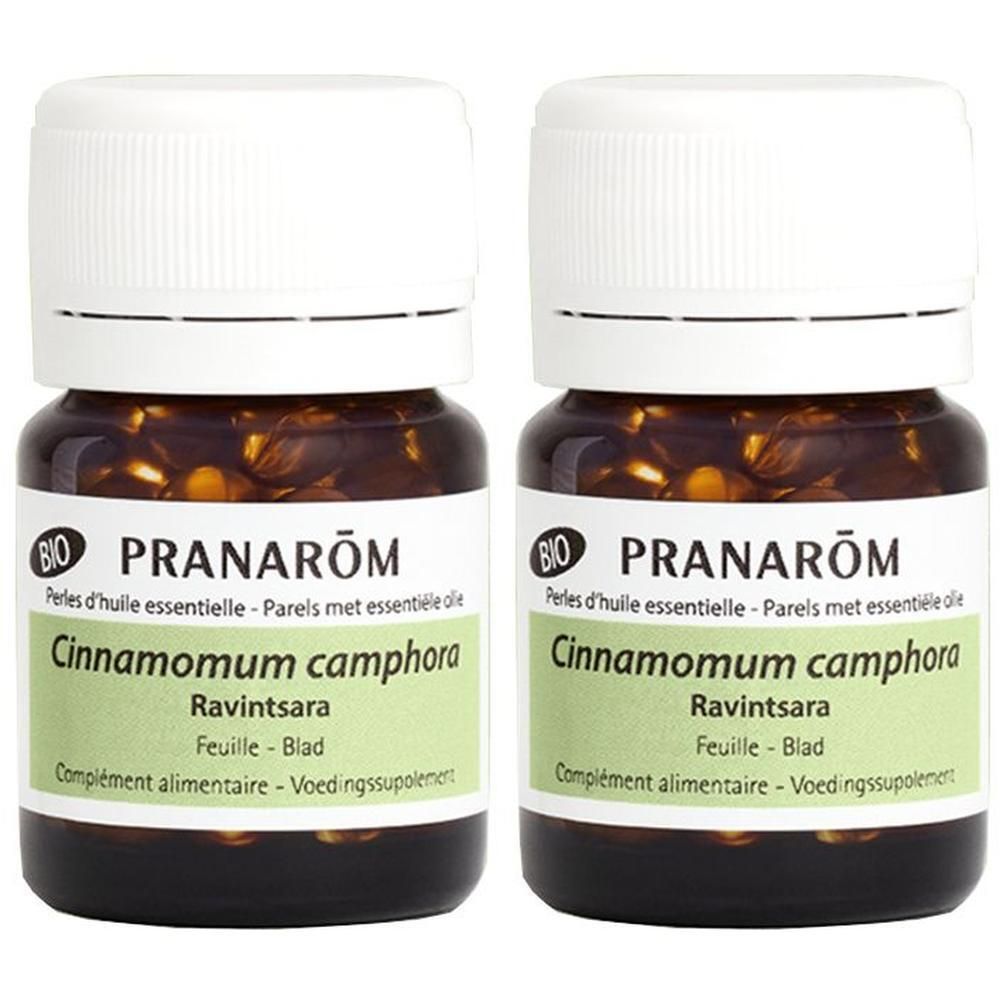 Pranarom Perles d'Huile Essentielle de Ravintsara - Bio | 1+1 GRATUIT 2x60 pc(s) Perle(S)