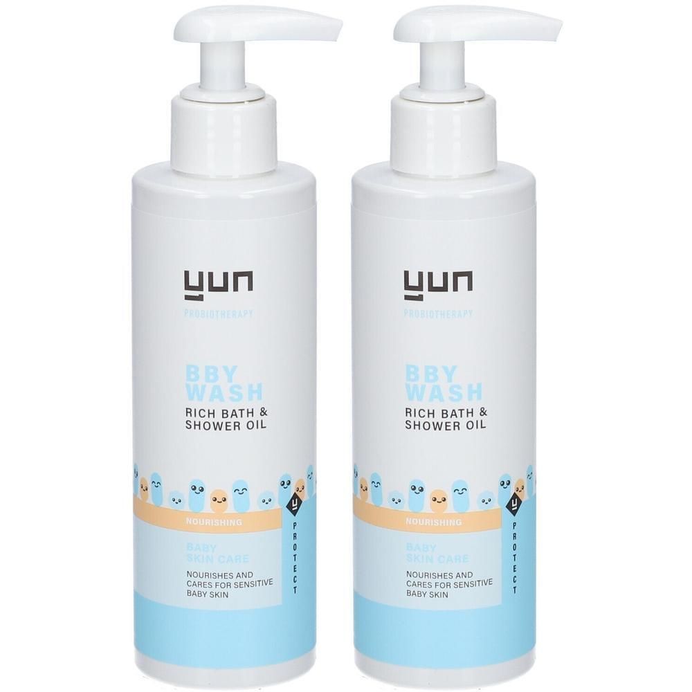 YUN BBY Huile bain-douche nourissante 2x200 ml Huile