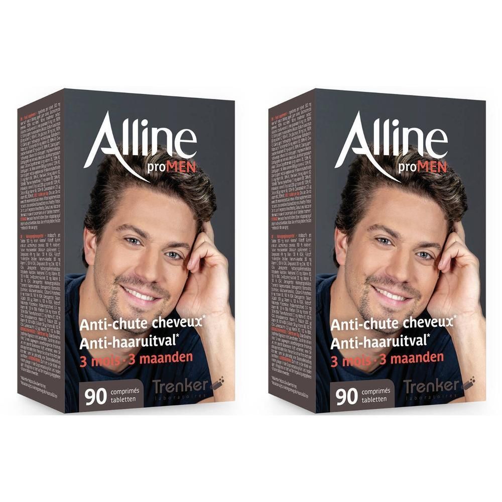 Alline proMEN Anti-chute de cheveux 2x90 pc(s) Comprimé(S)