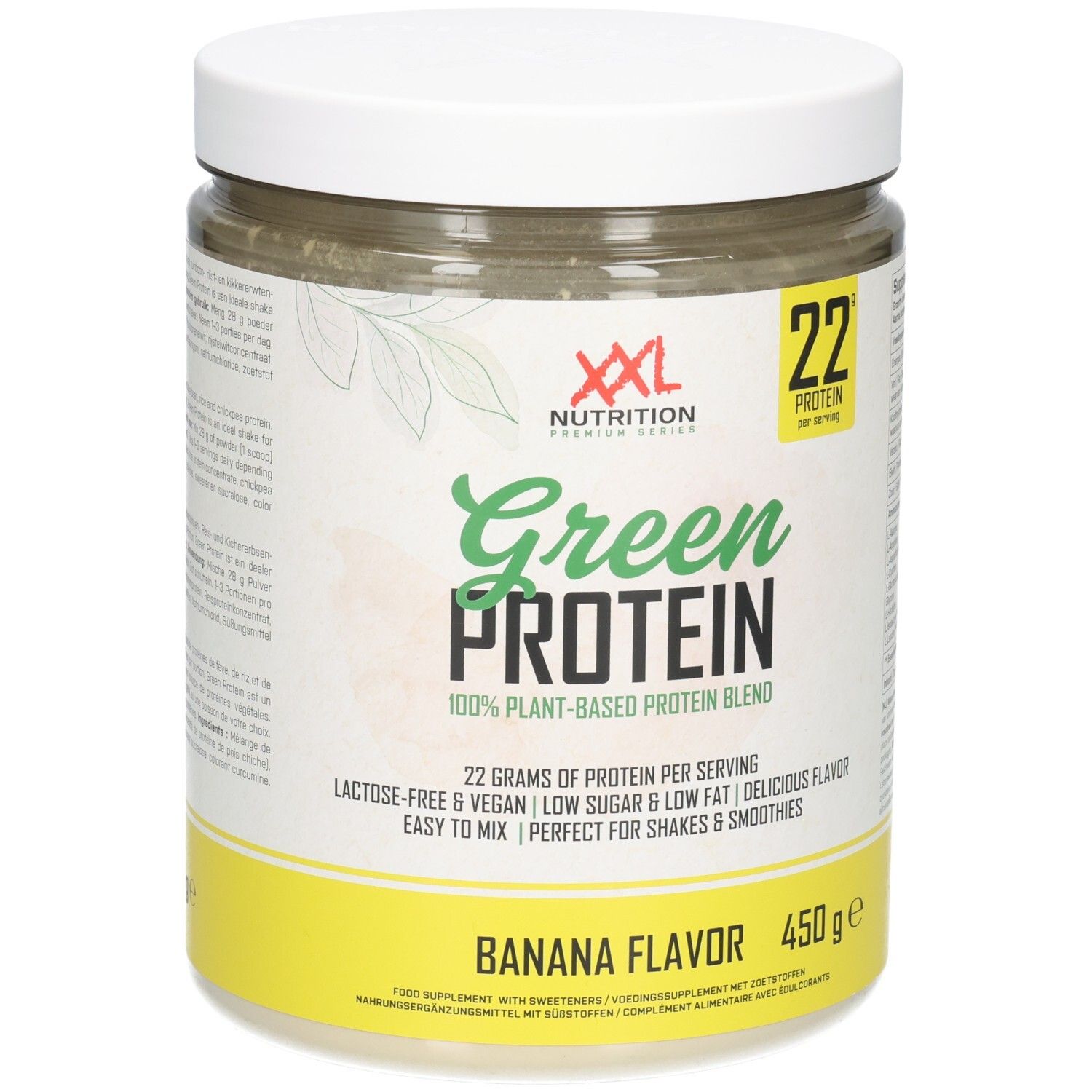 XXL Nutrition Green Protein Banana Flavor 450 g Poudre