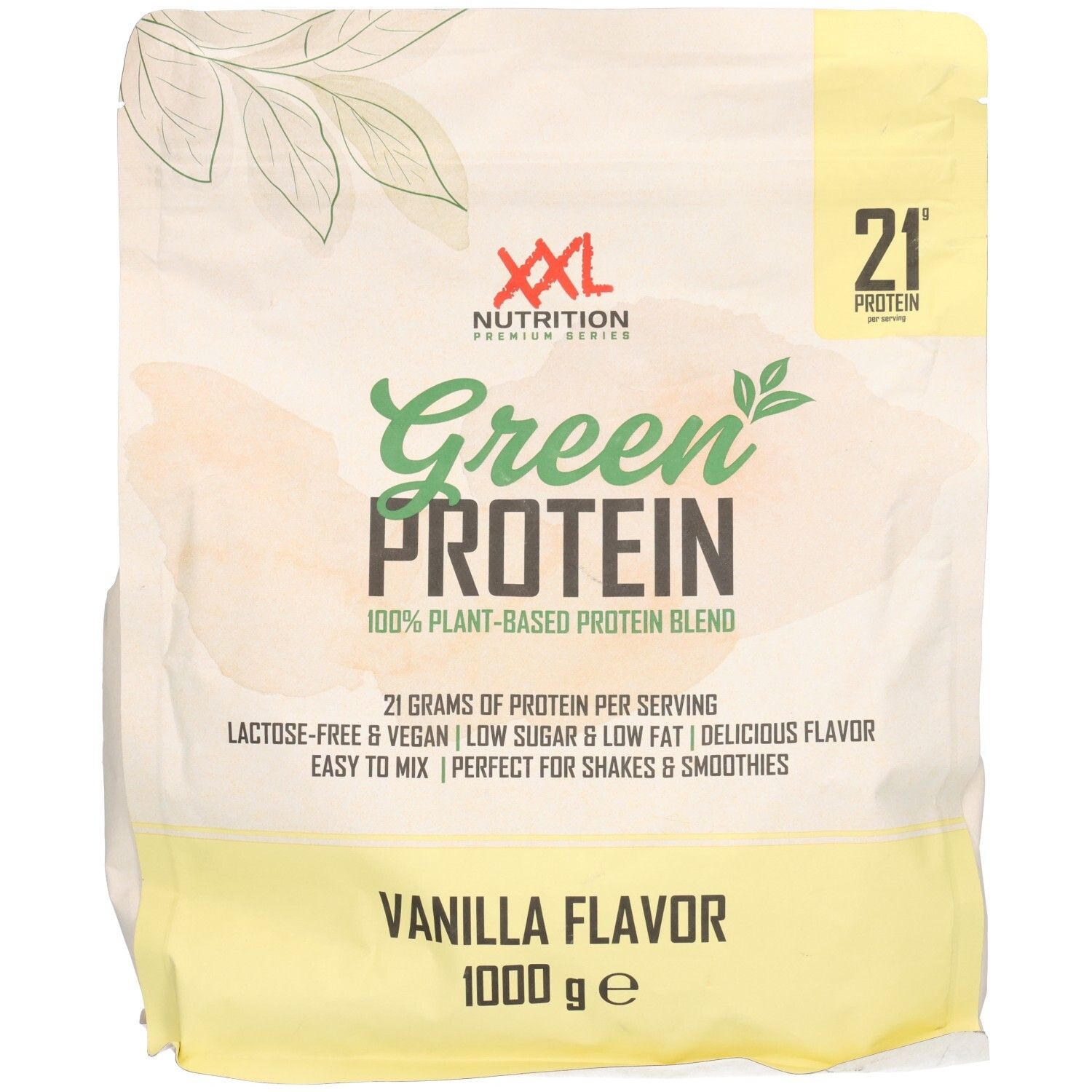 XXL Nutrition Green Protein Vanilla Flavor 1000 g Poudre