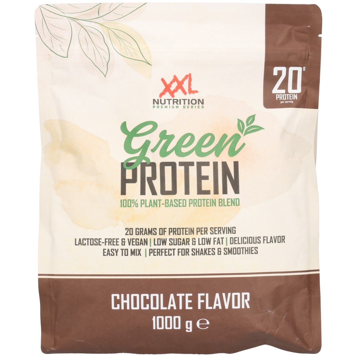 XXL Nutrition Green Protein Chocolate Flavor 1000 g Poudre